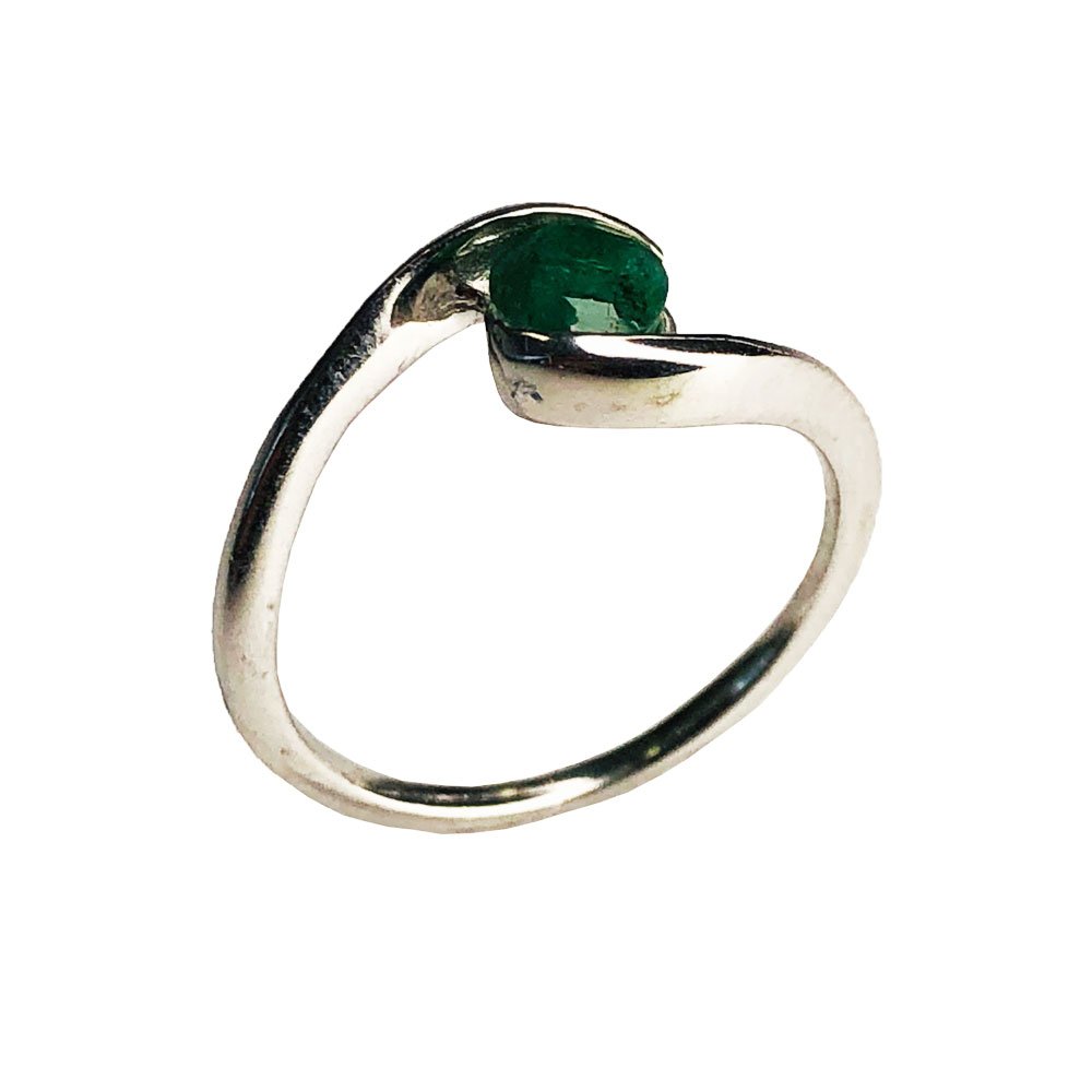 Bague Doriane Emeraude | Argent 925