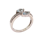 Bague Valentine Topaze bleue | Argent 925