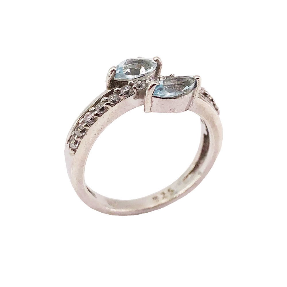Bague Valentine Topaze bleue | Argent 925