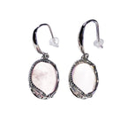Boucles d’Oreilles “Capucine” Quartz Rose – Argent 925